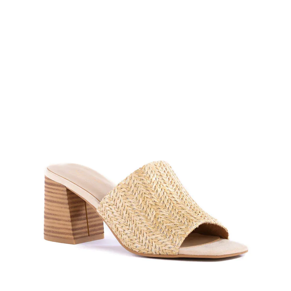 Adapt Raffia Sandal - Natural Raffia