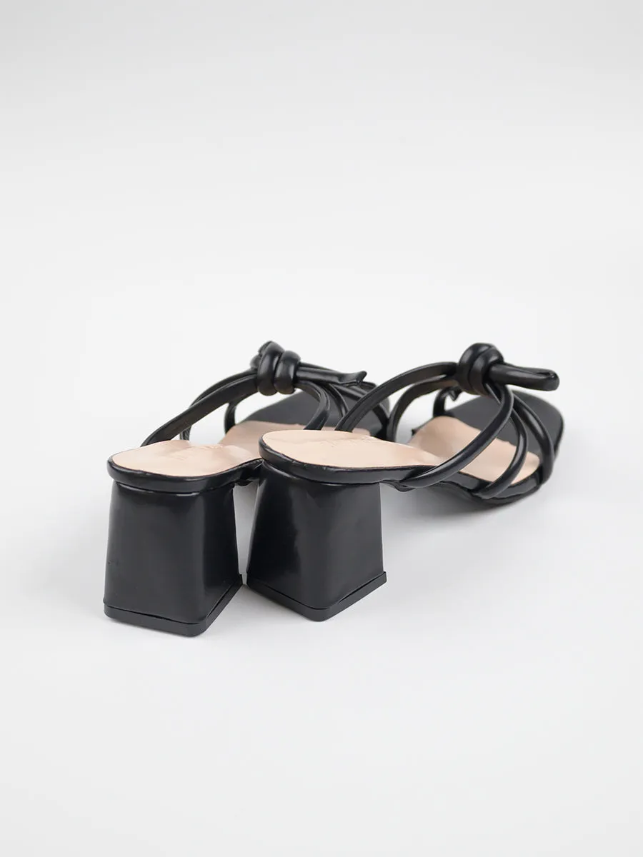 Anna Knot Heel Mules