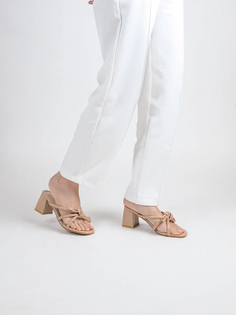 Anna Knot Heel Mules