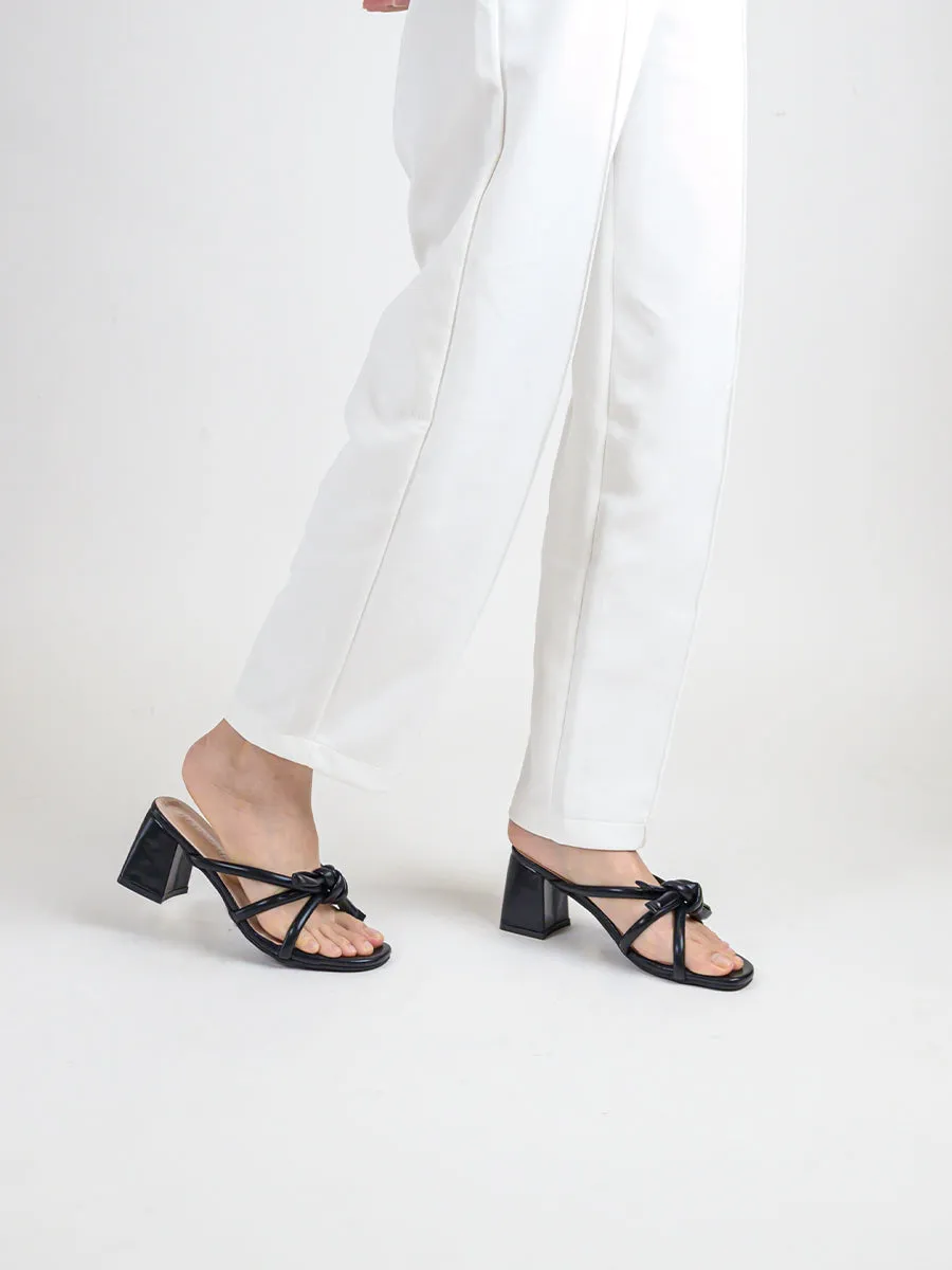 Anna Knot Heel Mules