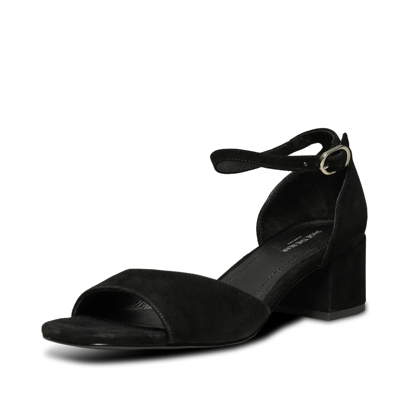 Anni sandal ruskind - BLACK