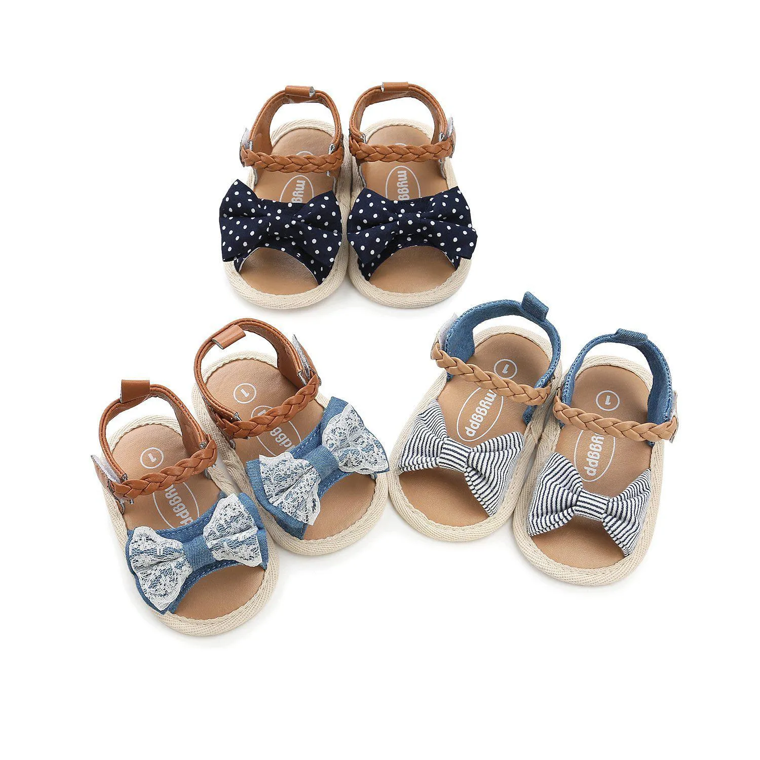 Baby 3D Flower Lace Sandal Shoes 0-18m