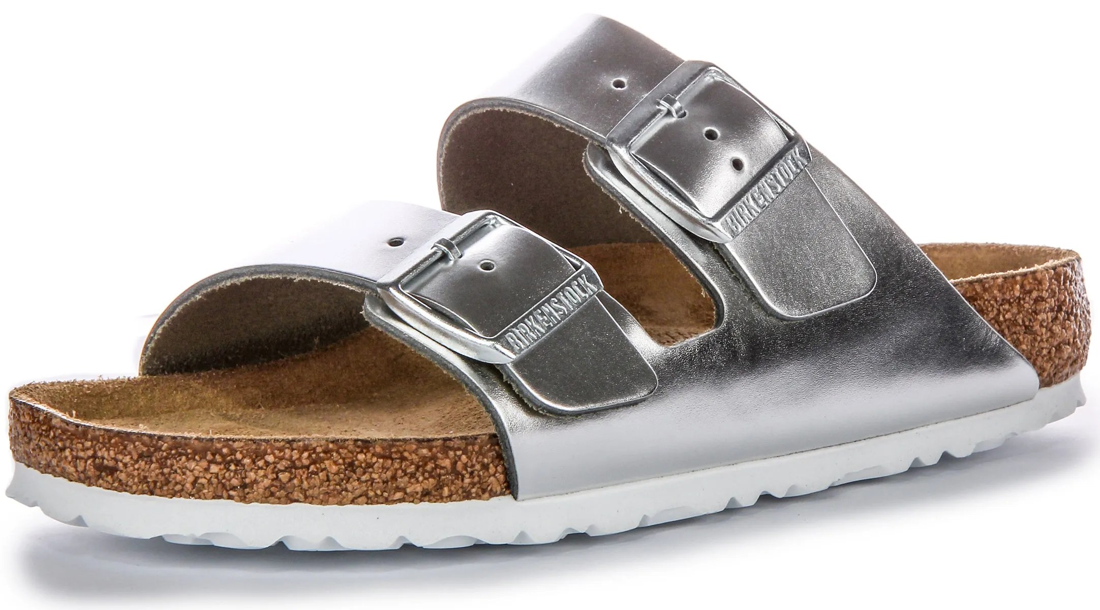 Birkenstock Arizona BS In Silver | Regular Fit