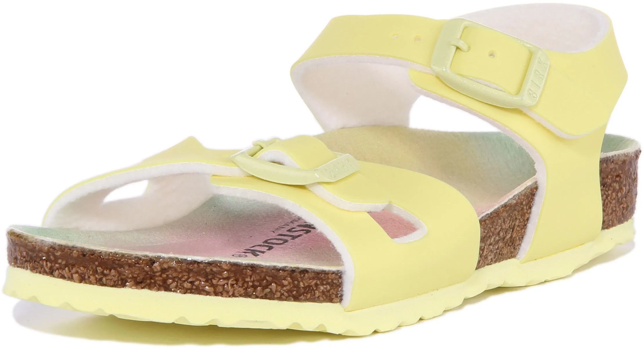 Birkenstock Rio Kids In Yellow For Kids | Narrow Fit