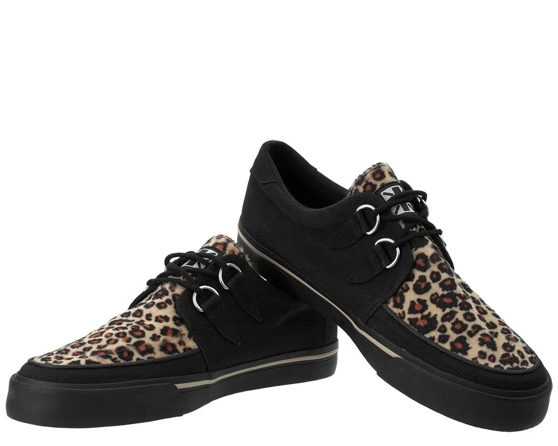 Black & Leopard Vegan Sneaker