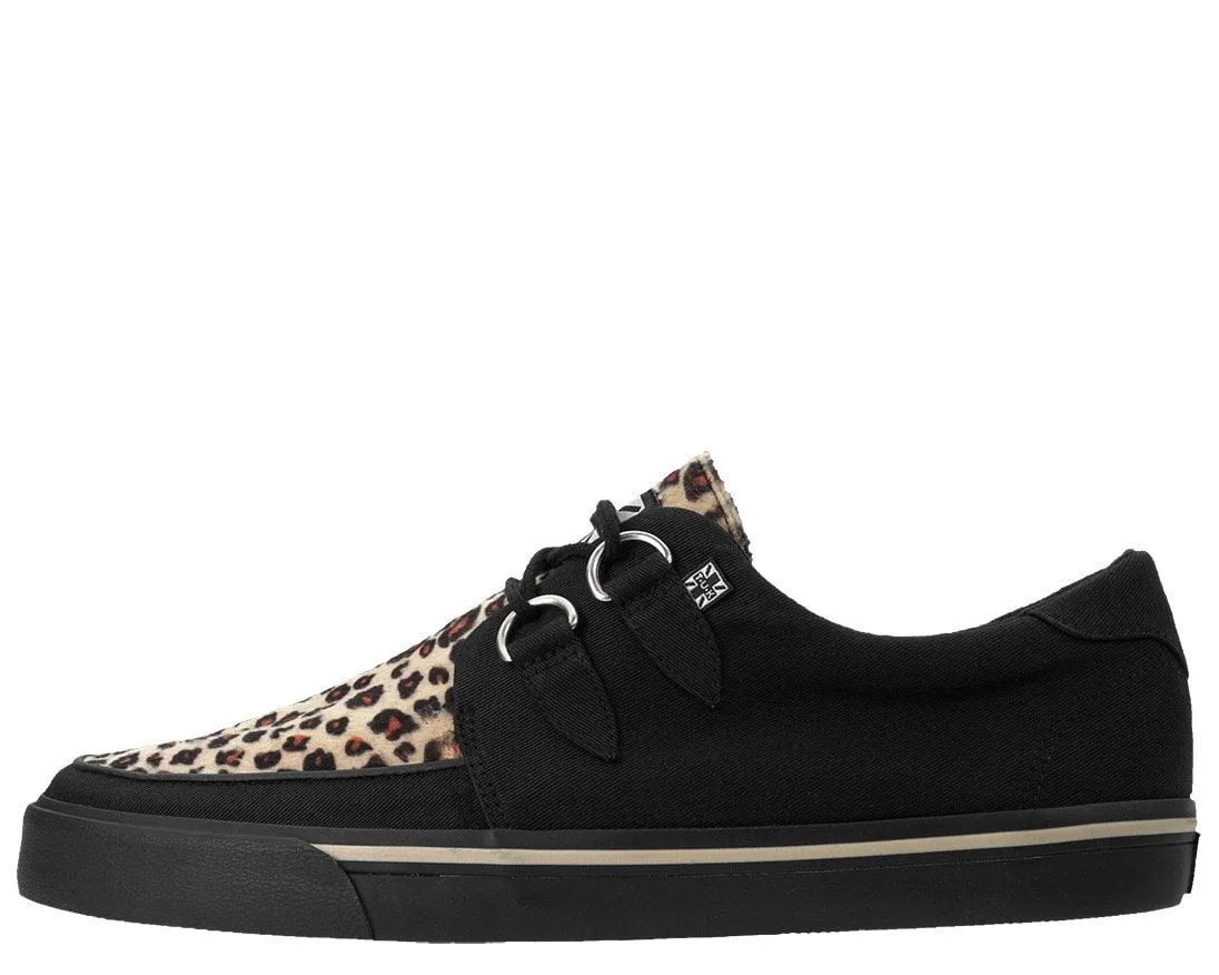 Black & Leopard Vegan Sneaker