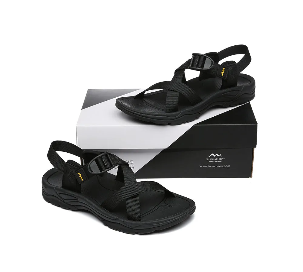 Black Strap Women Summer Sandals Leilani