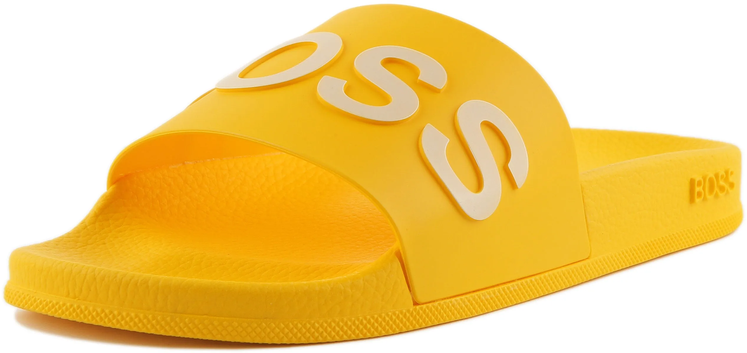 Boss Bay Sliders In Yellow For Men