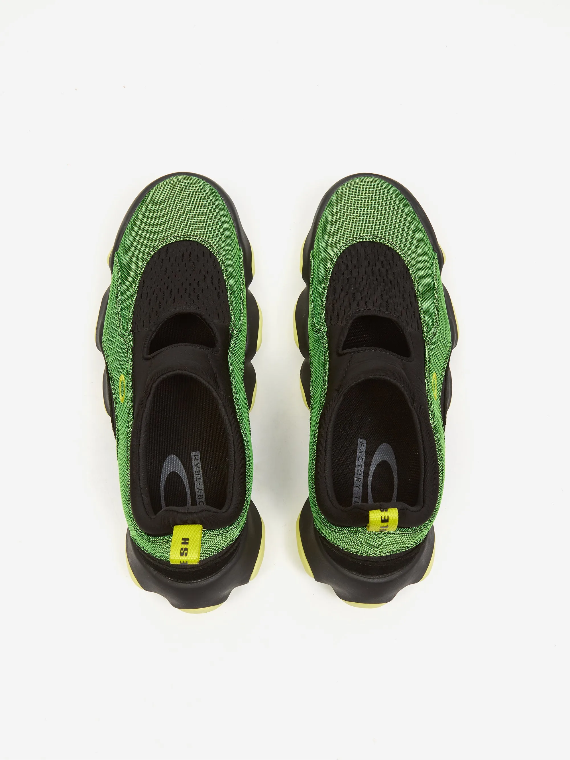 Brain Dead x Oakley Factory Team Flesh Sandal - Green/Lemon