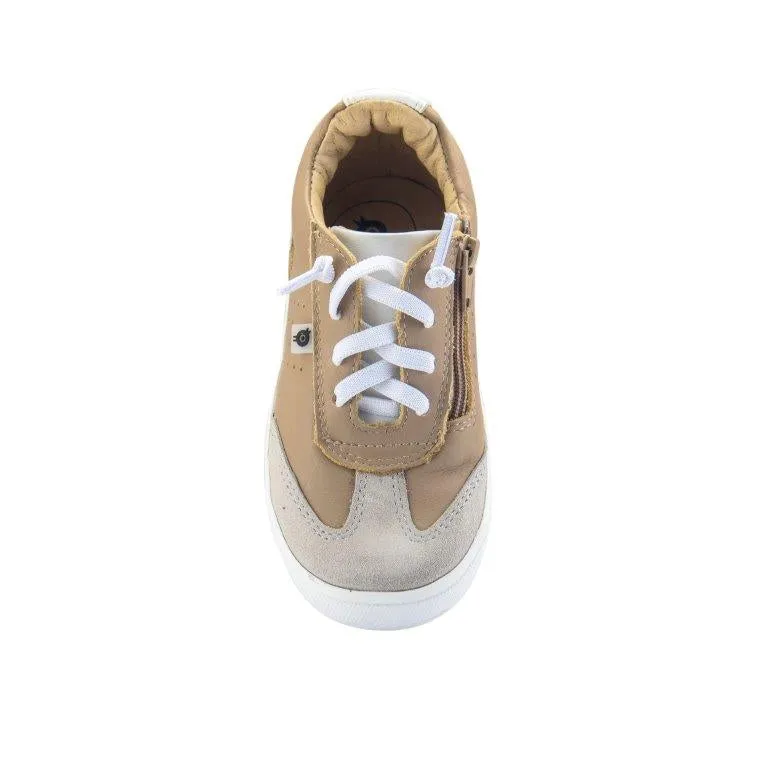 Byron Bay Leather Sneaker | Taupe Snow