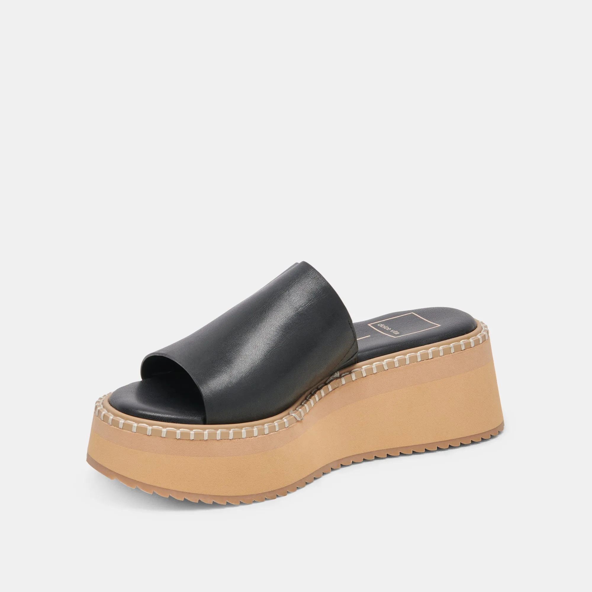 DARCEL SANDALS BLACK LEATHER