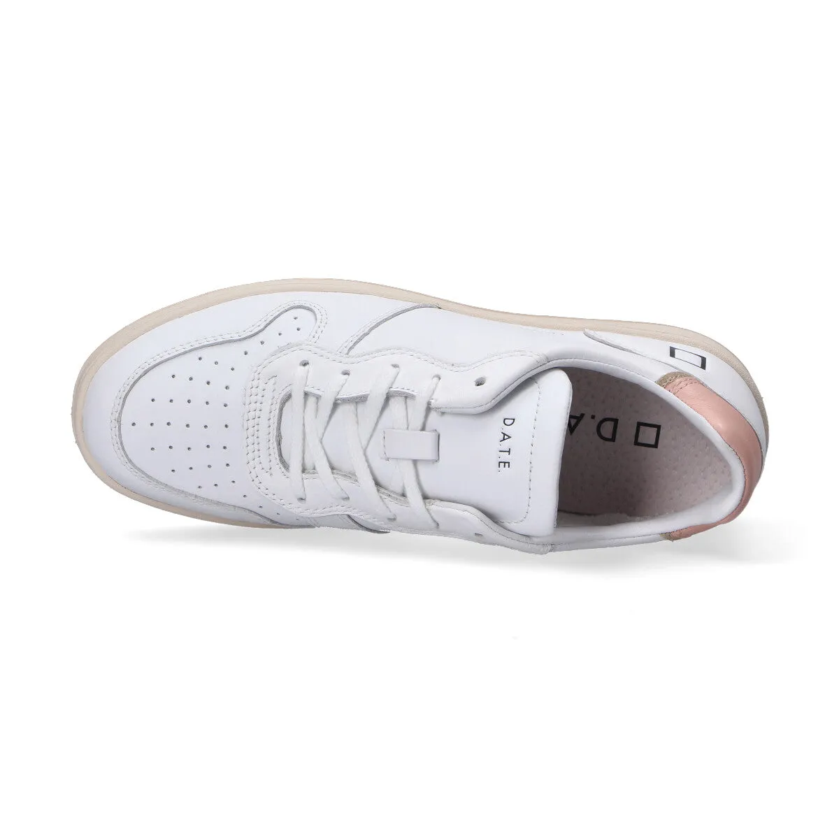 D.A.T.E. sneaker Court Mono white pink