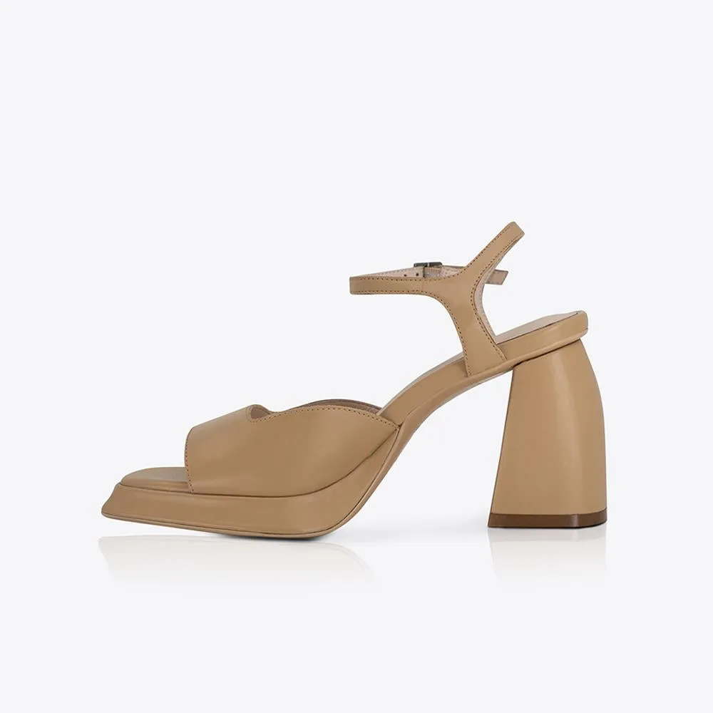 Eva heel Tan