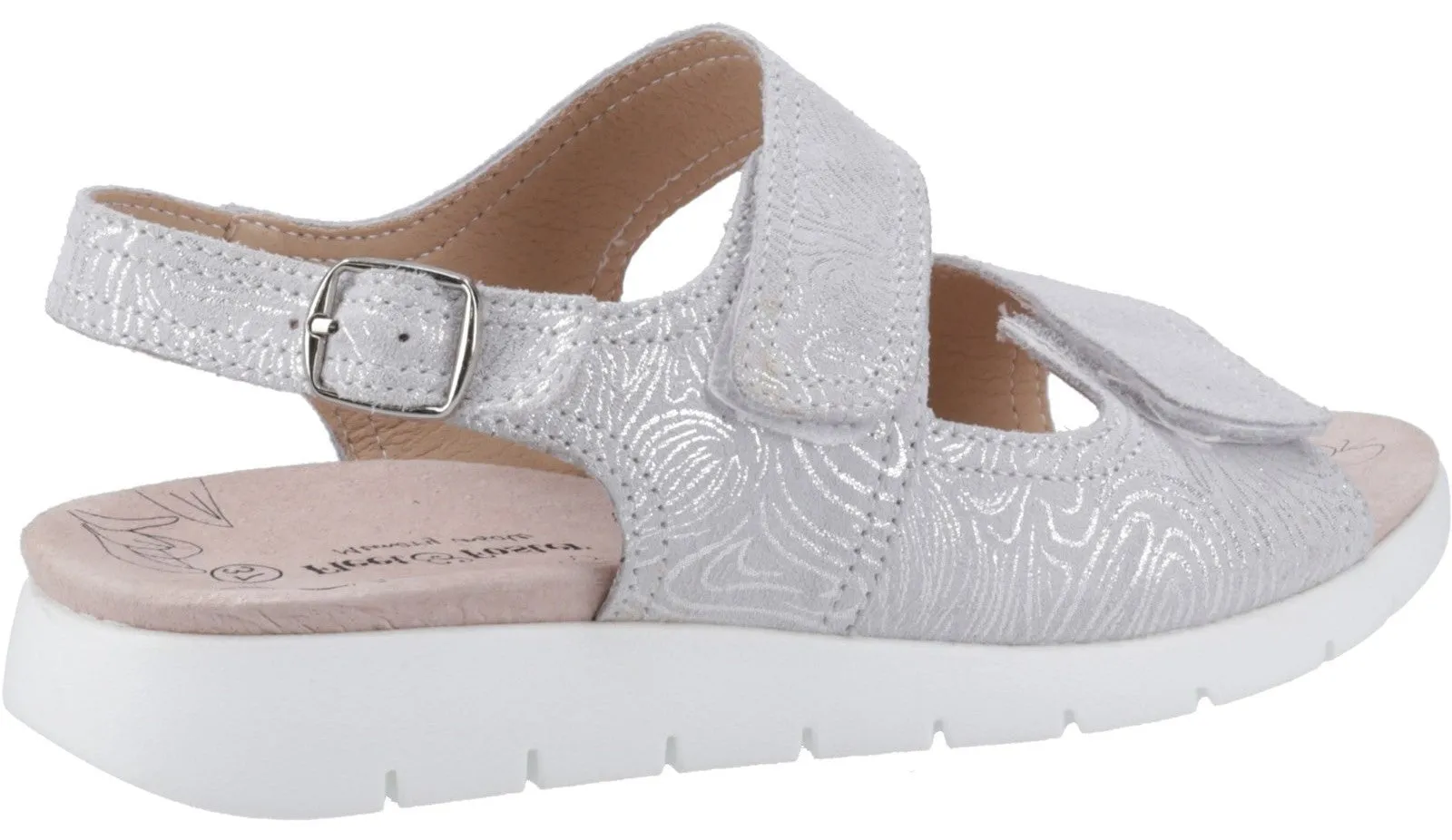 Fleet & Foster Begonia Womens Leather Touch-Fastening Sandal