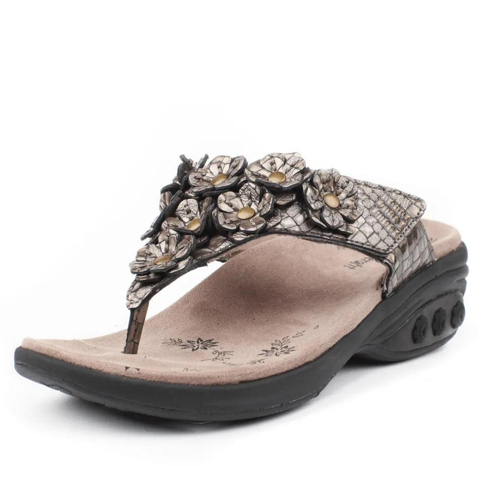 Flora Women's Adjustable Leather Sandal