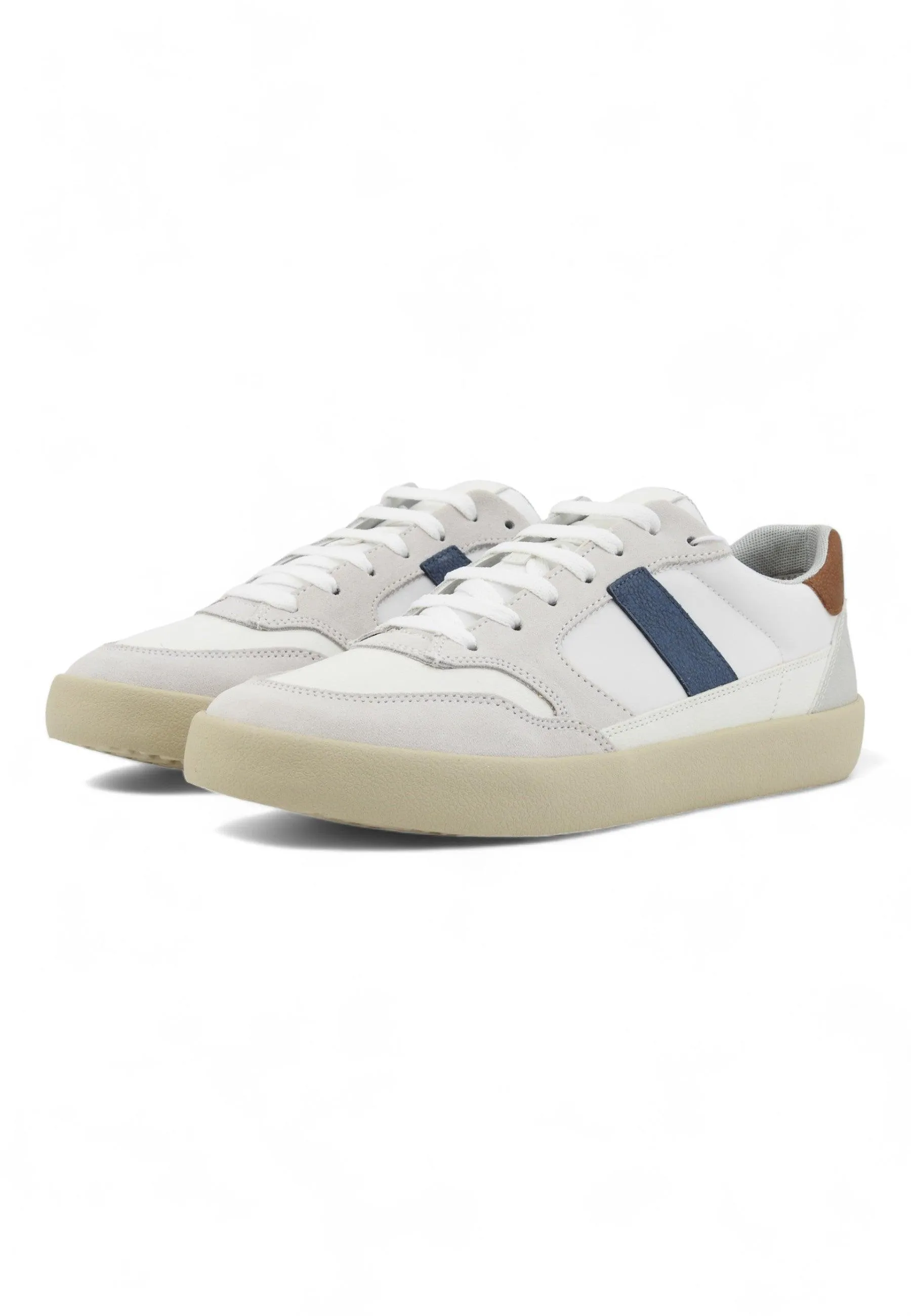 GEOX Affile Sneaker Uomo White Avio U45BUB0PTFUC1260