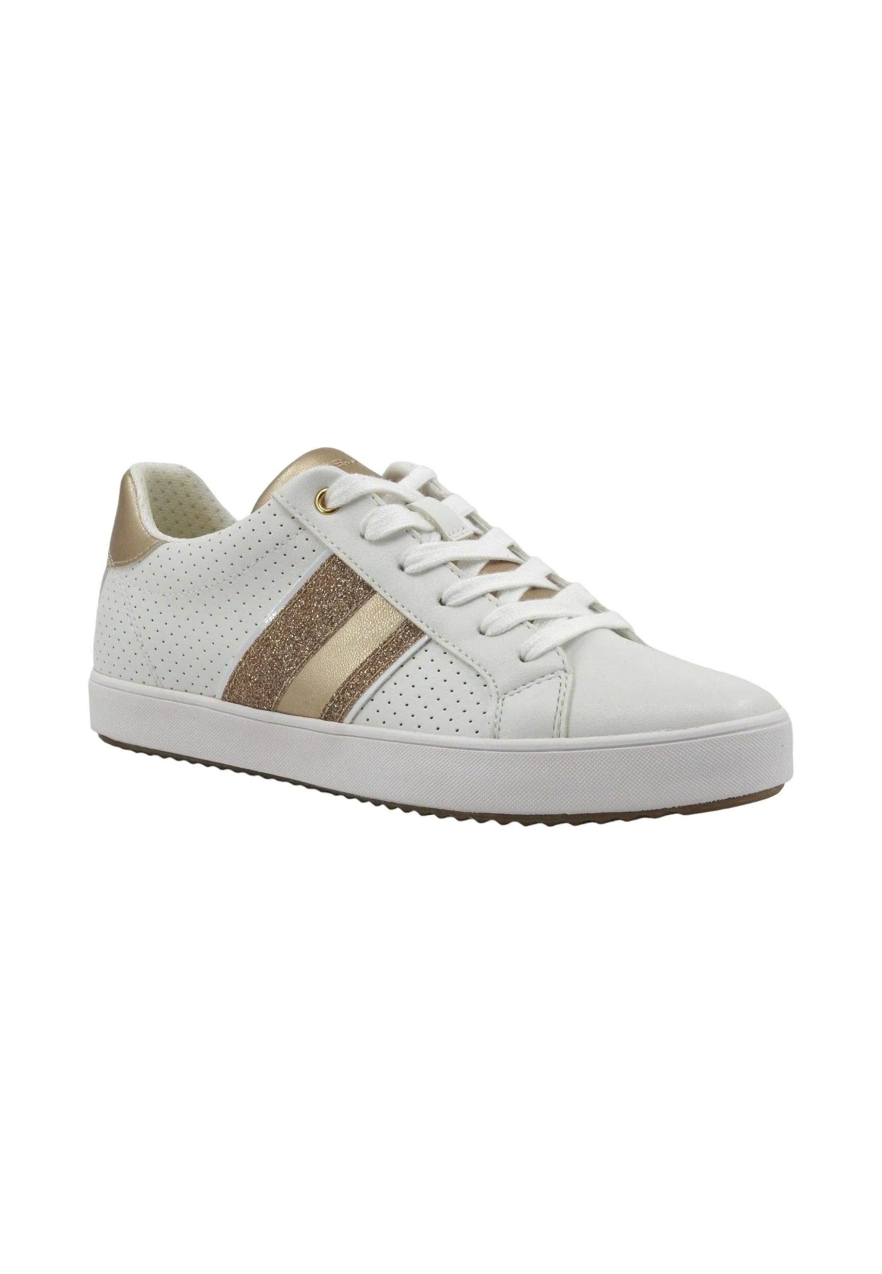 GEOX Blomiee Sneaker Donna White Gold D366HF054AJC1327