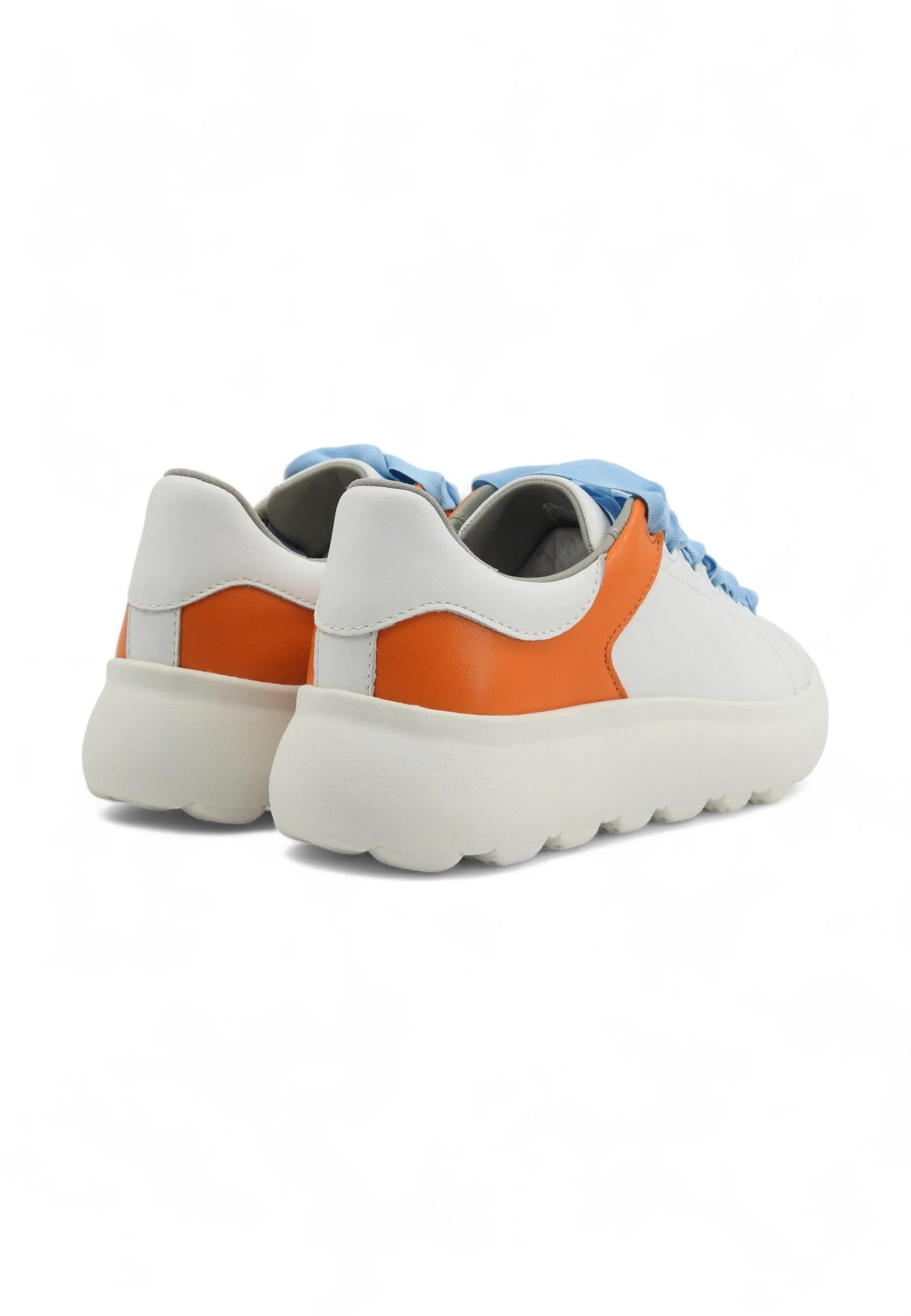 GEOX Spherica Sneaker Donna White Orange D45TCE085TUC0422