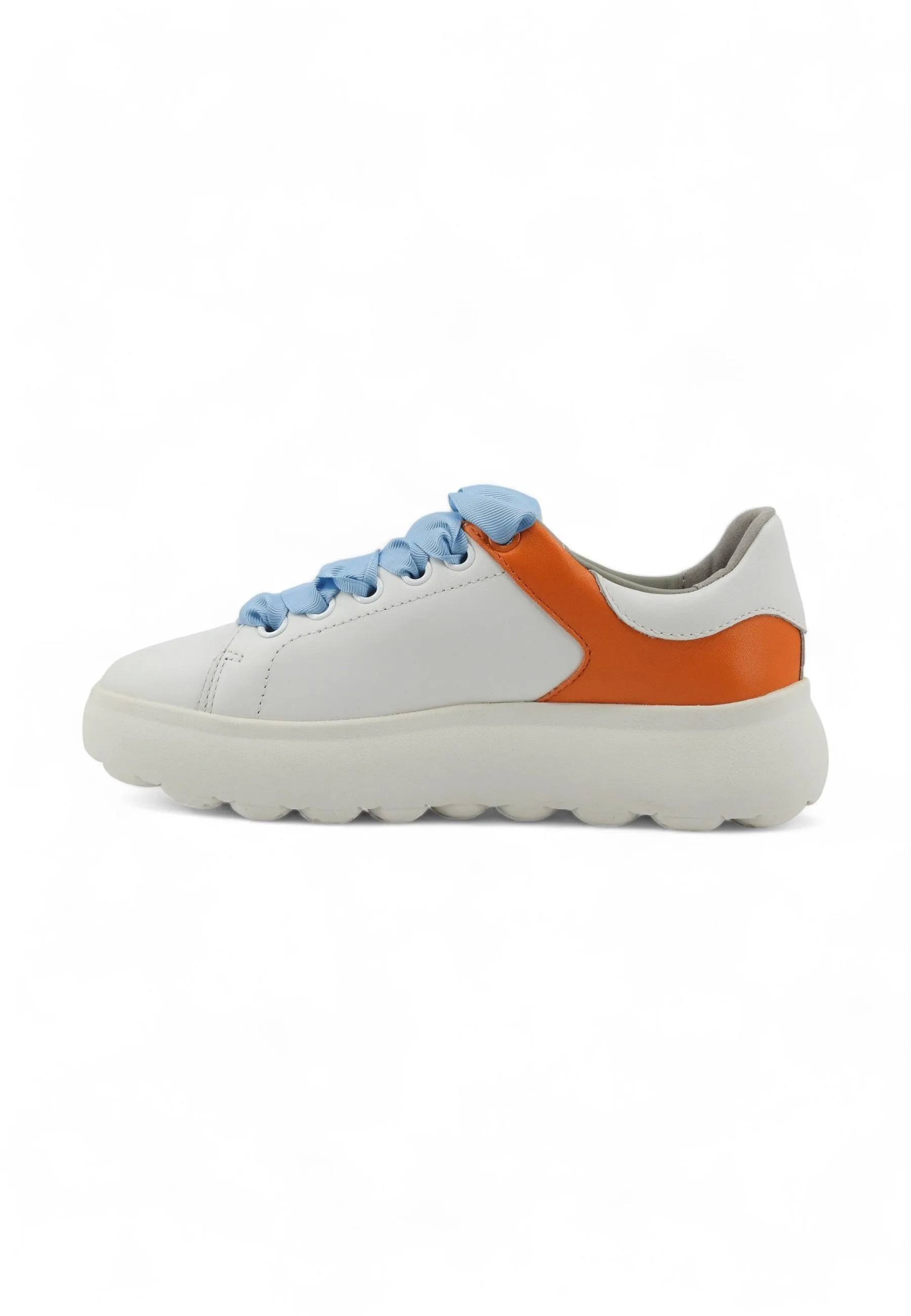 GEOX Spherica Sneaker Donna White Orange D45TCE085TUC0422