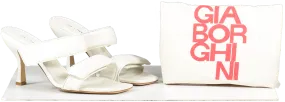 GIA BORGHINI X Pernille Teisbaek Perni 03 Leather Sandals In White UK 6 EU 39 👠