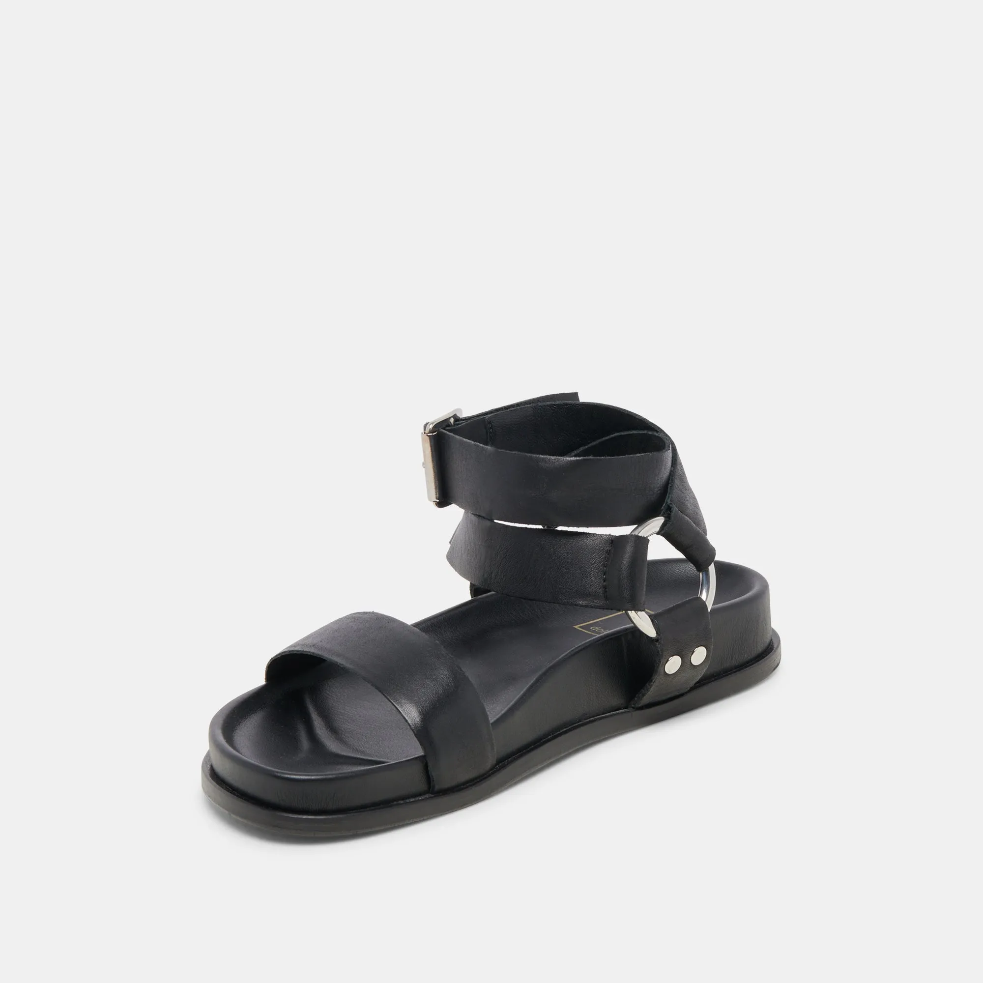 GILDA SANDALS BLACK LEATHER