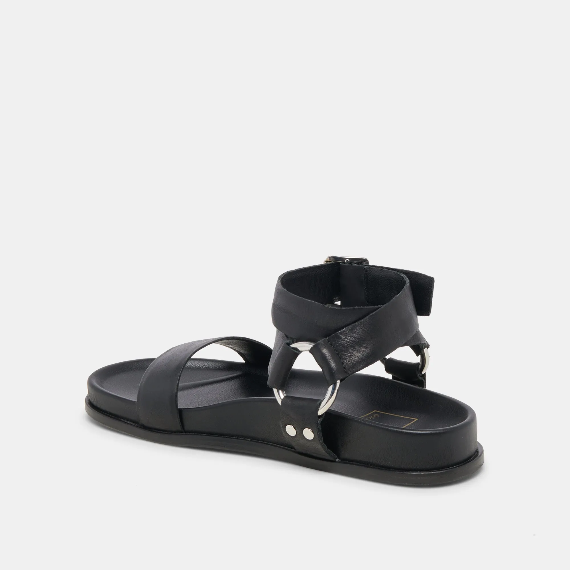 GILDA SANDALS BLACK LEATHER