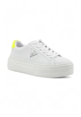 GUESS Sneaker Donna White Yellow FLGAMAELE12