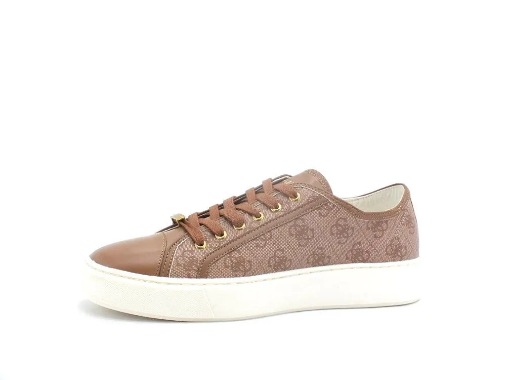 GUESS Sneaker Loghi Printed Beige Brown FM5VCUELE12