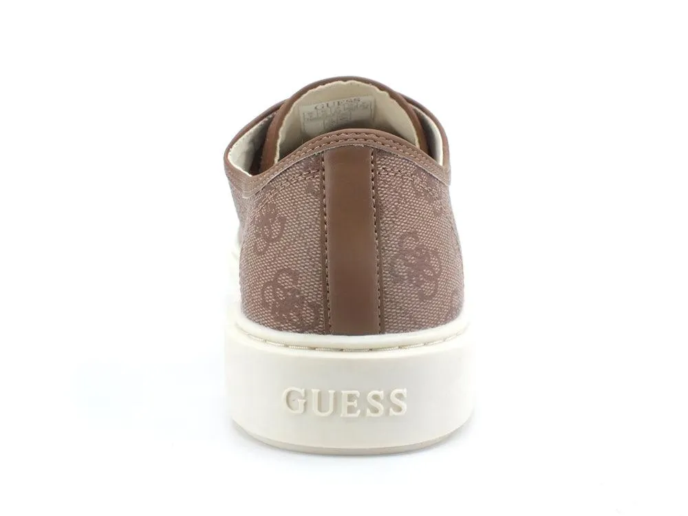 GUESS Sneaker Loghi Printed Beige Brown FM5VCUELE12