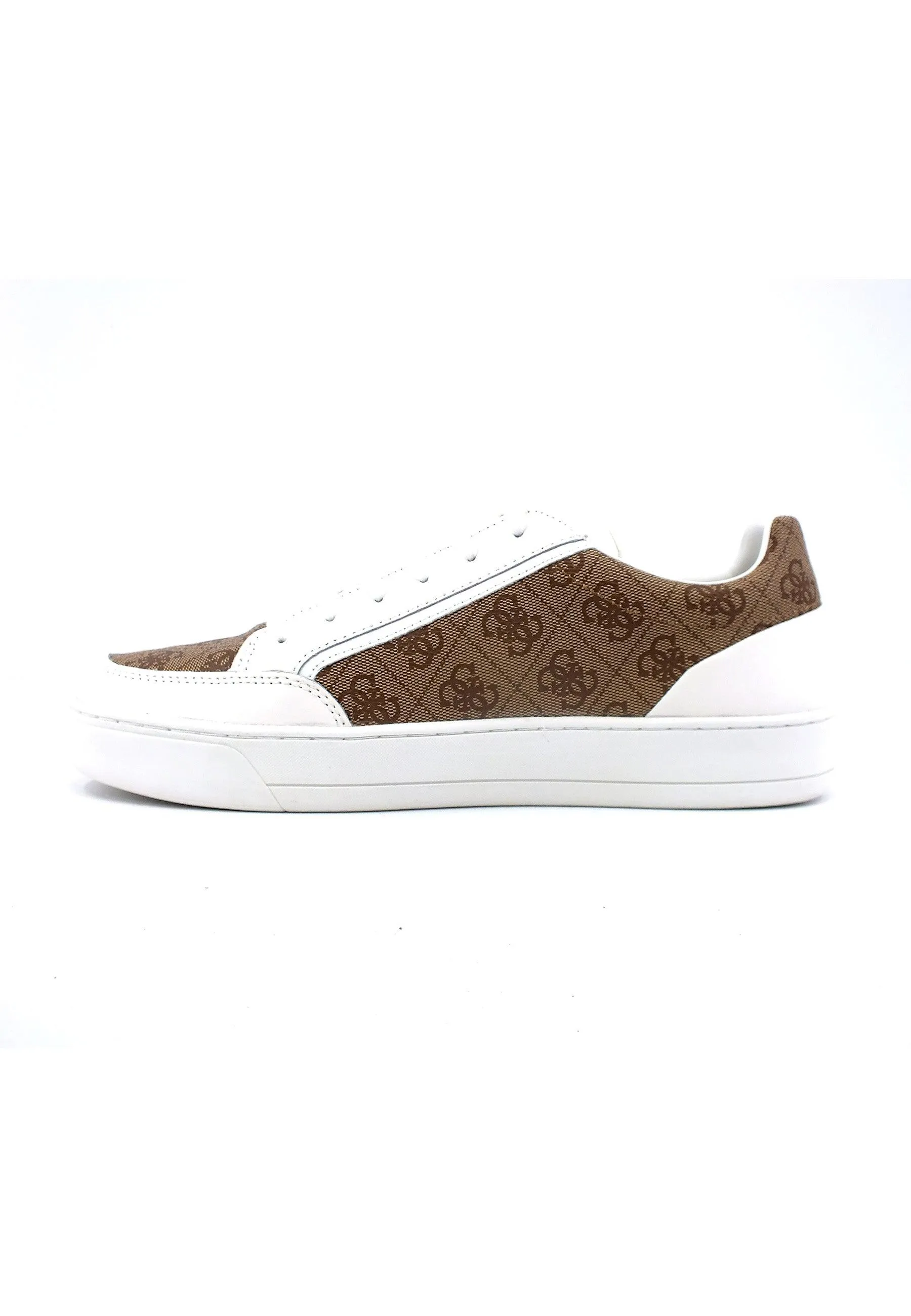 GUESS Sneaker Uomo Bicolor White Beige FM7UIIELE12