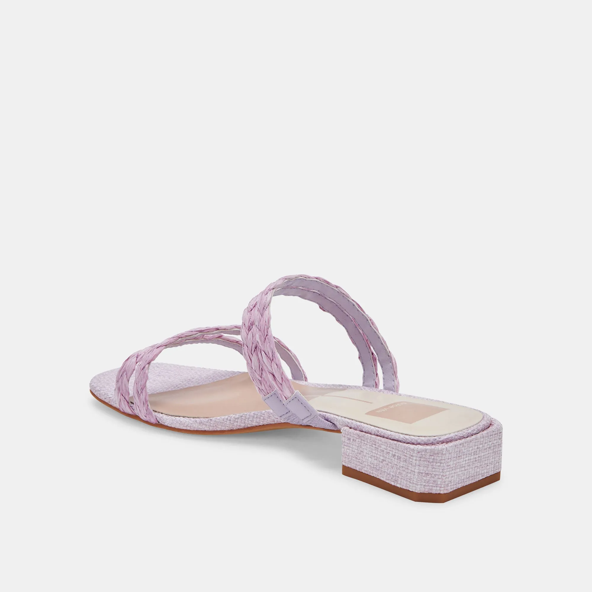 HAIZE RAFFIA SANDALS LILAC RAFFIA