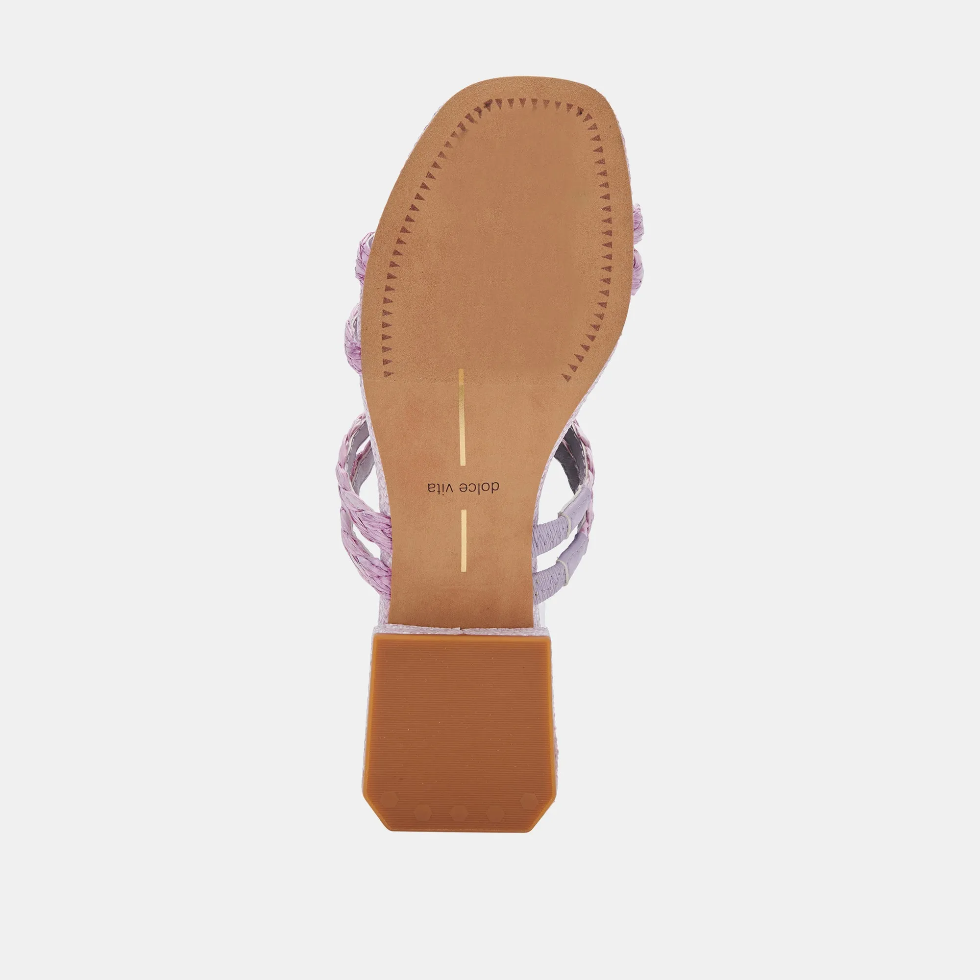 HAIZE RAFFIA SANDALS LILAC RAFFIA