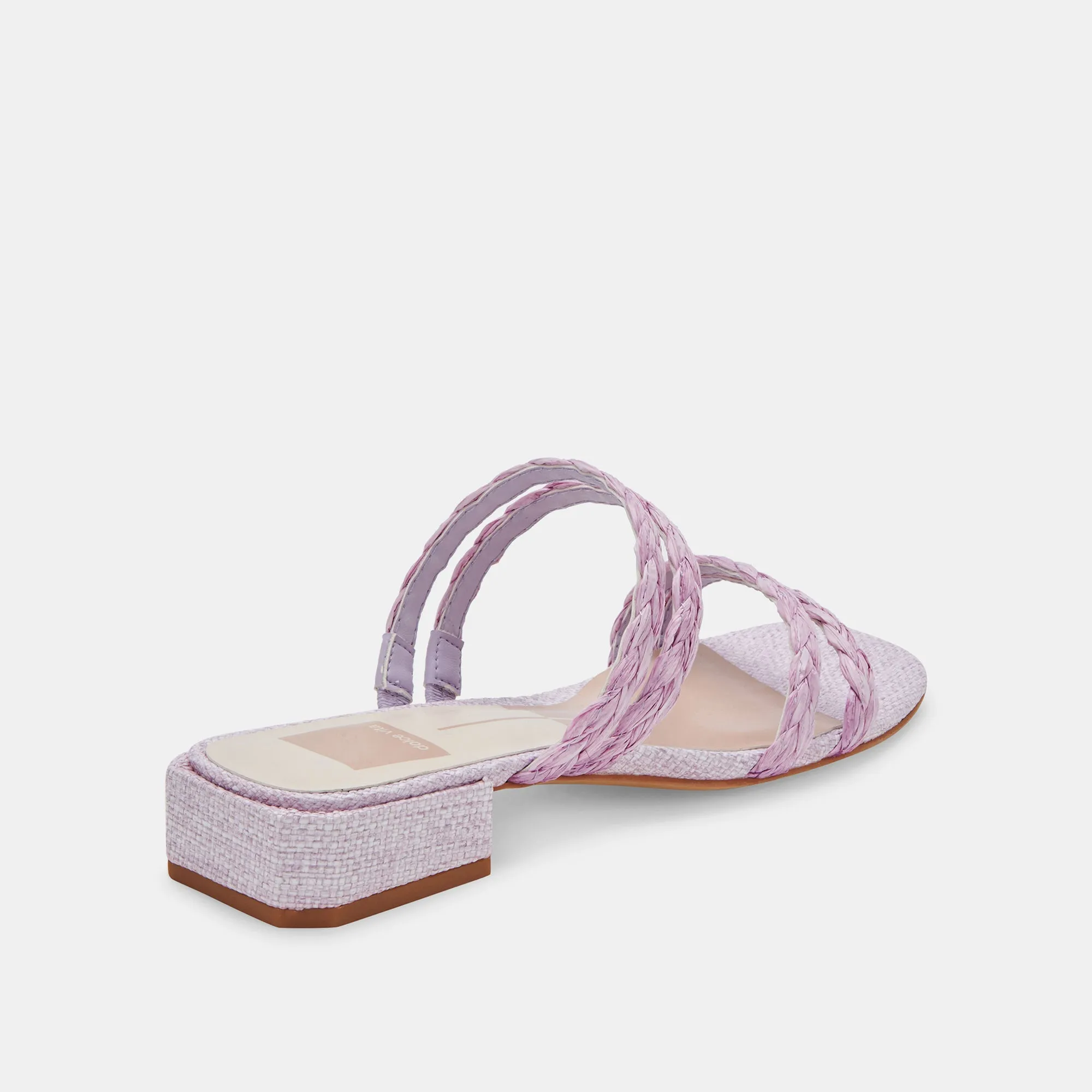 HAIZE RAFFIA SANDALS LILAC RAFFIA