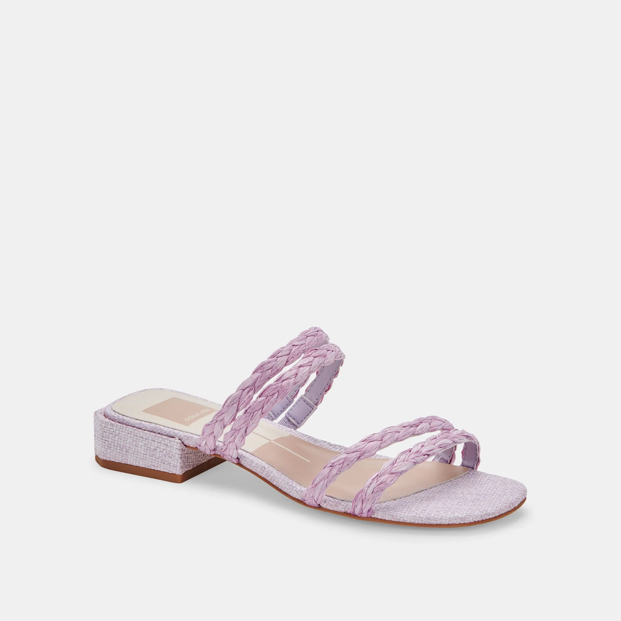 HAIZE RAFFIA SANDALS LILAC RAFFIA