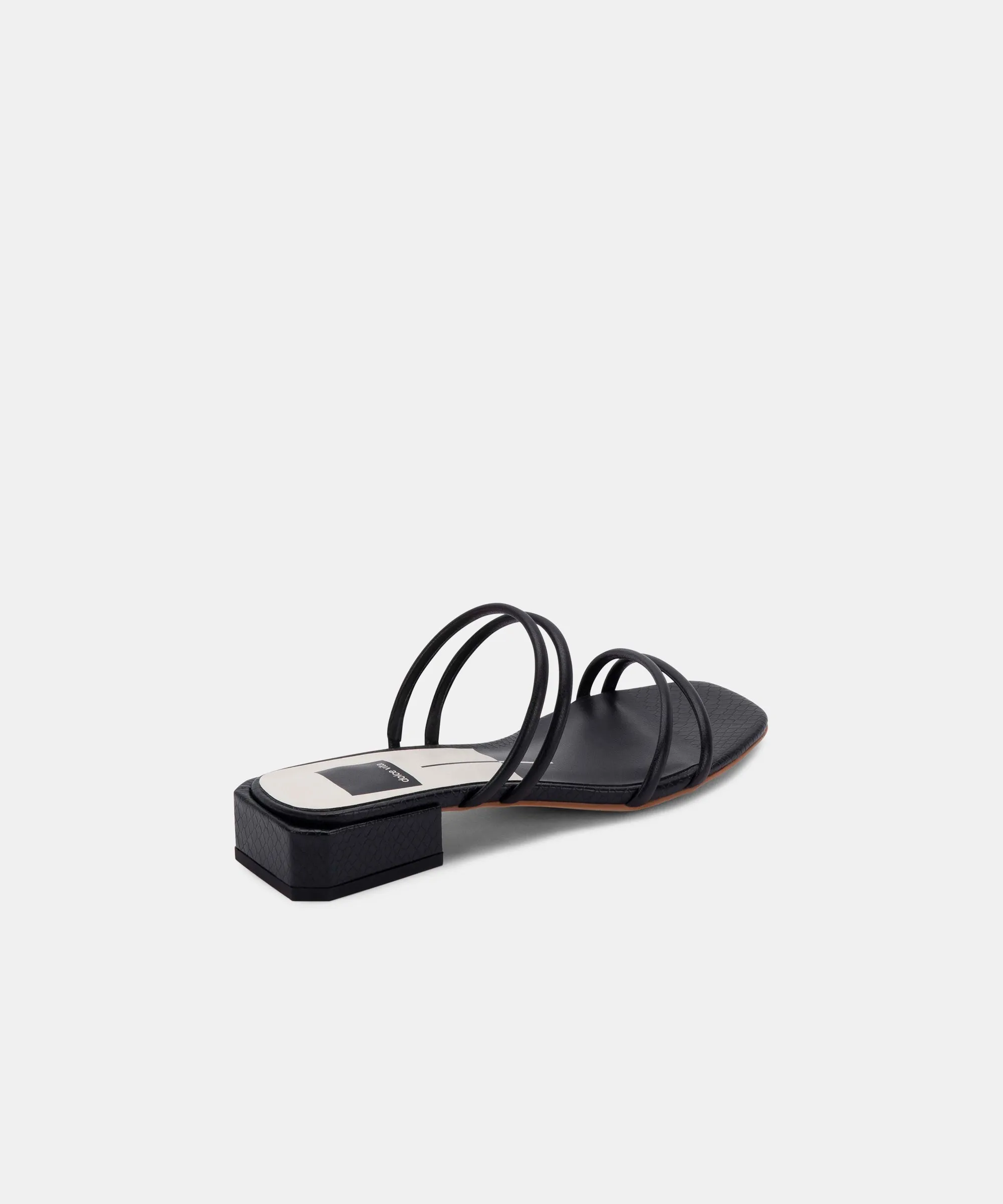 HAIZE SANDALS IN BLACK STELLA - re:vita