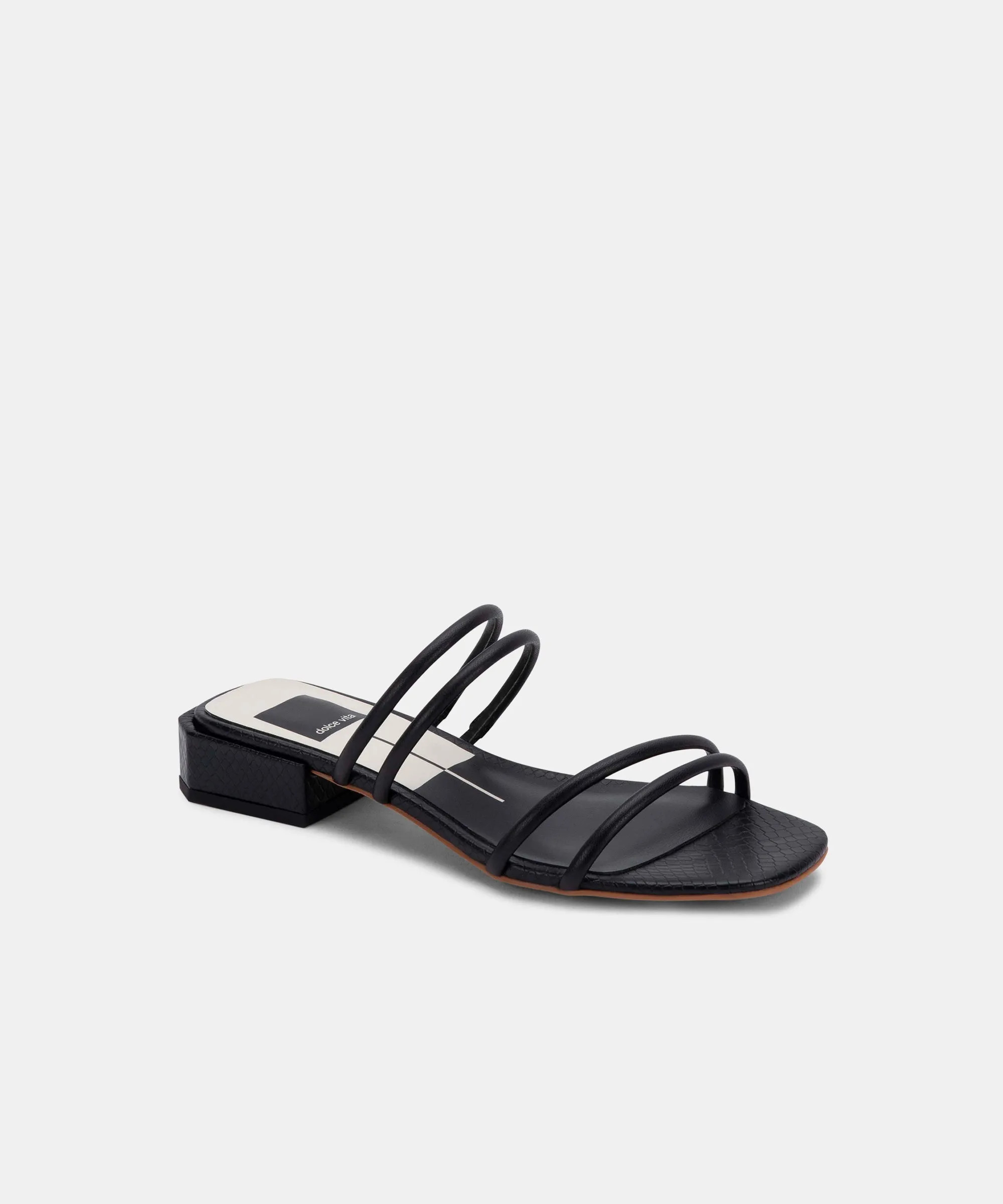 HAIZE SANDALS IN BLACK STELLA - re:vita