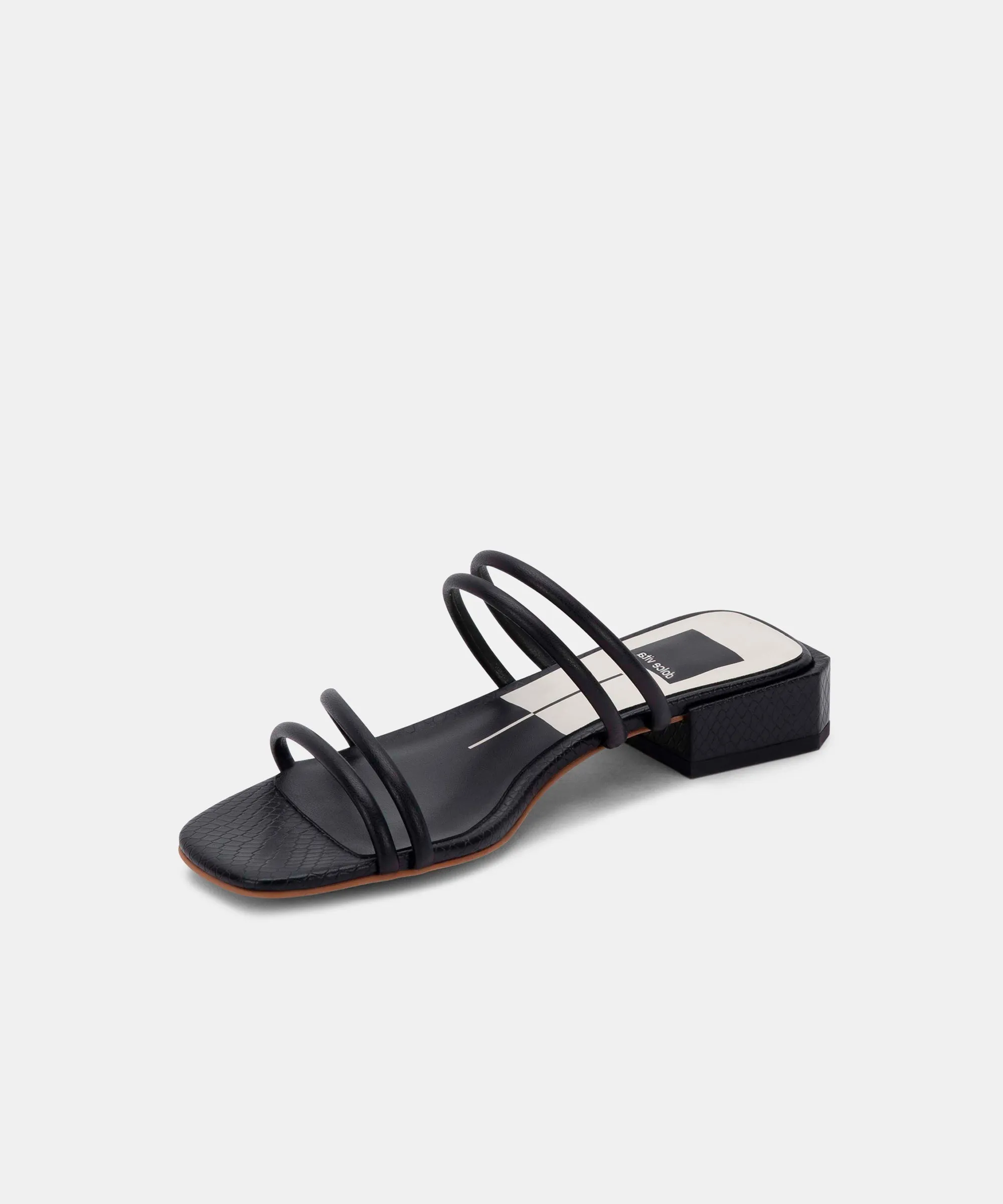 HAIZE SANDALS IN BLACK STELLA - re:vita