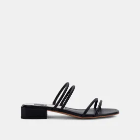 HAIZE SANDALS IN BLACK STELLA - re:vita