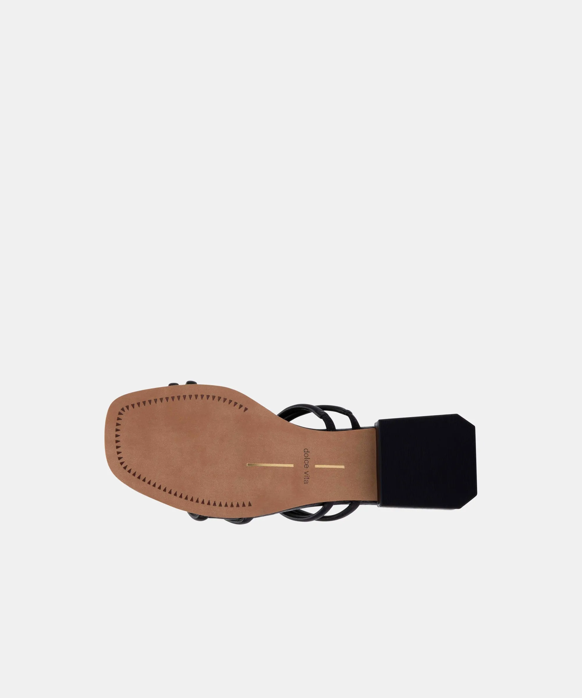 HAIZE SANDALS IN BLACK STELLA - re:vita