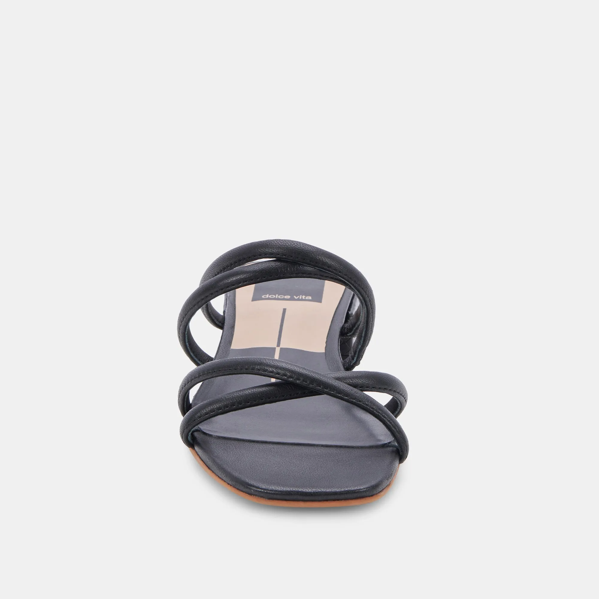 HAPI SANDALS BLACK LEATHER - re:vita