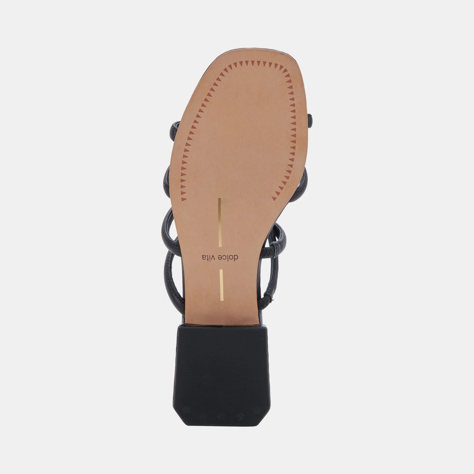 HAPI SANDALS BLACK LEATHER - re:vita