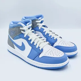 Jordan 1 Mid University Blue Grey