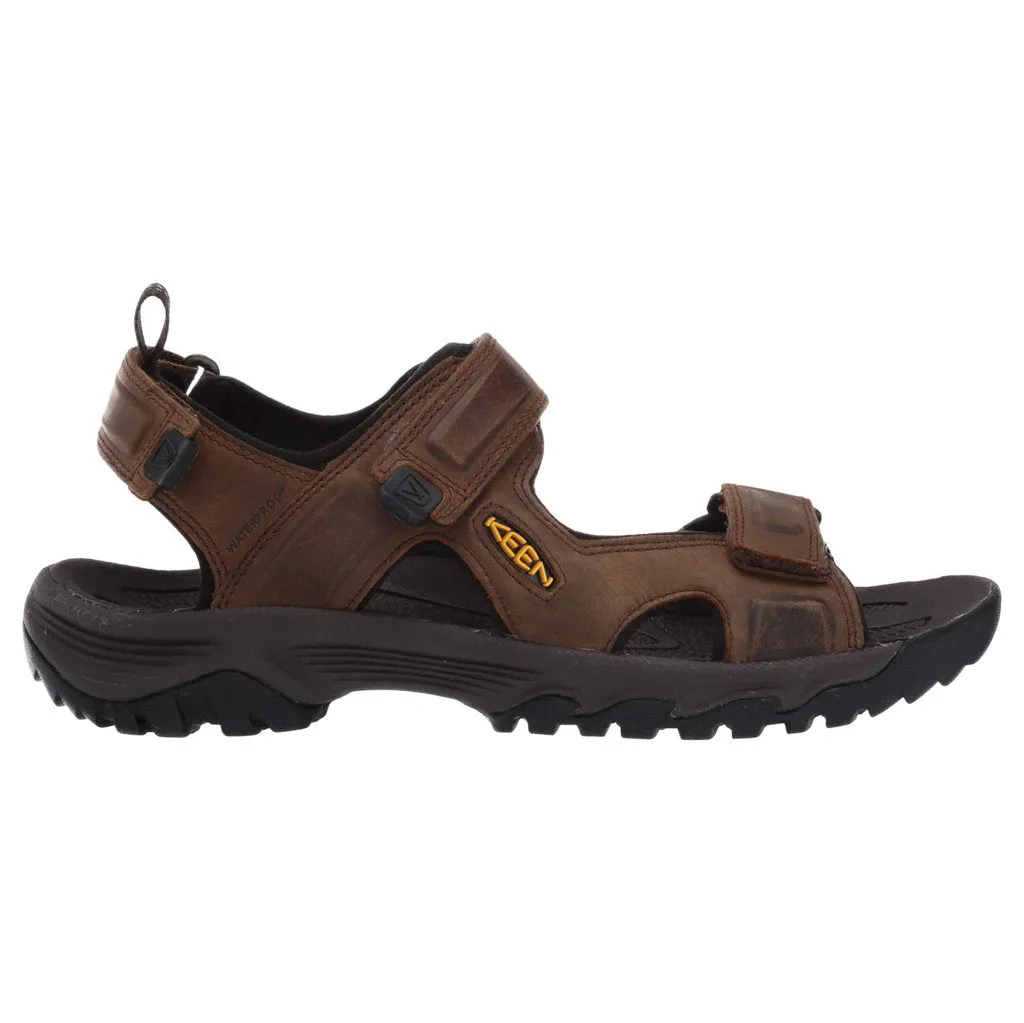 Keen Mens Sandals Targhee III Open Toe Outdoor Hook-And-Loop Strappy Leather - UK 11