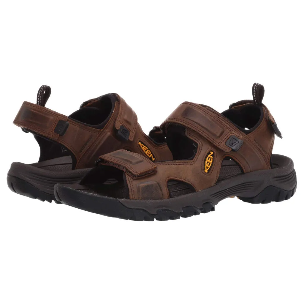 Keen Mens Sandals Targhee III Open Toe Outdoor Hook-And-Loop Strappy Leather - UK 11