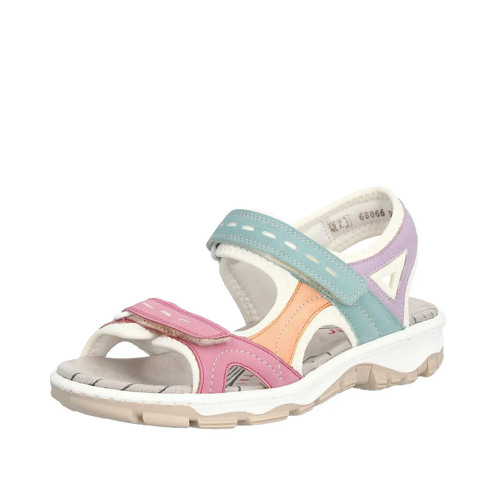 Ladies Rieker Walking Sandal  Multi  68866-92 sale