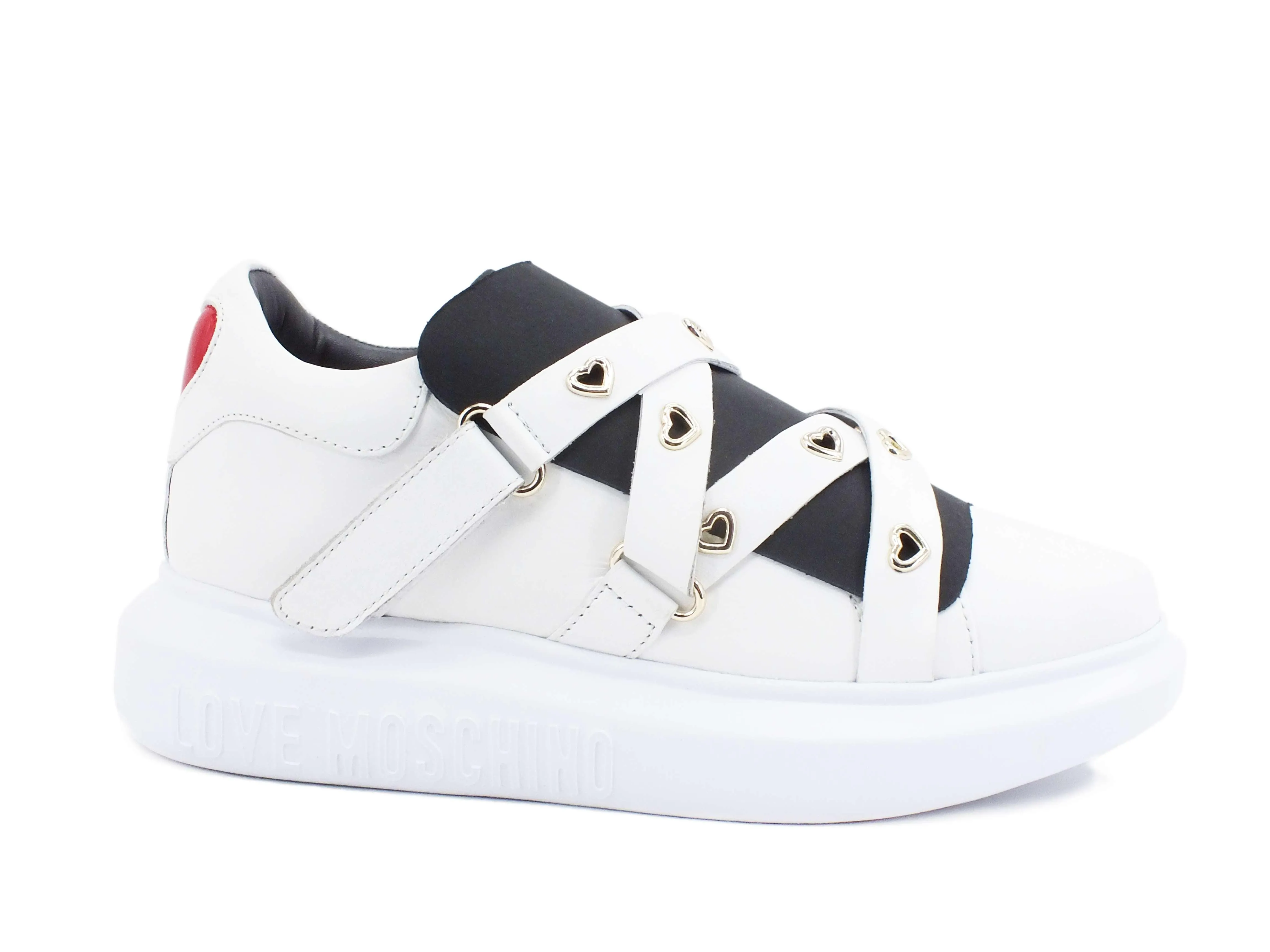 LOVE MOSCHINO Sneaker Platform Cinturini Bianco JA15484G0BJA0100