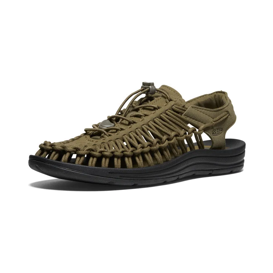 Men's UNEEK Sneaker  |  Dark Olive/Black