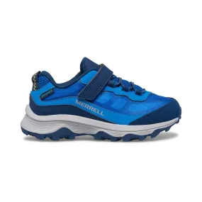 Merrell Boy's GS (Grade School) Moab Speed Low Blue Waterproof