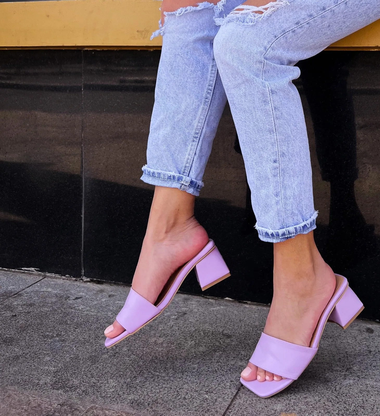 Minimal Squared Lilac Heels