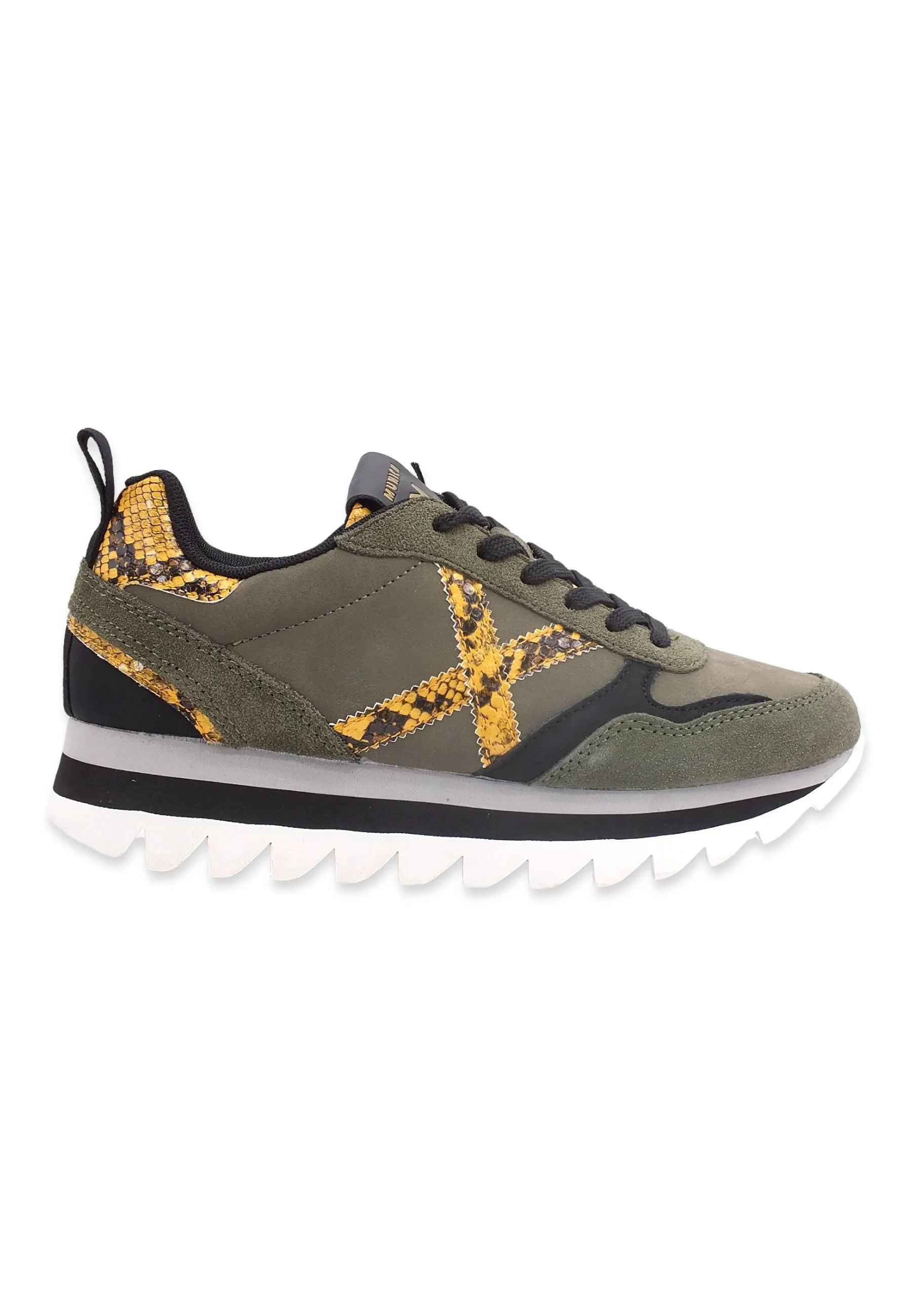 MUNICH Ripple 38 Sneaker Donna M.Green Yellow Python 8765038